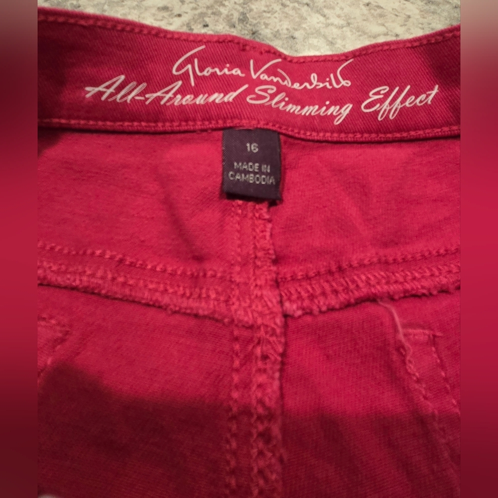 Gloria Vanberbilt Amanda Shorts Aster Pink Nwt - Picture 4 of 9